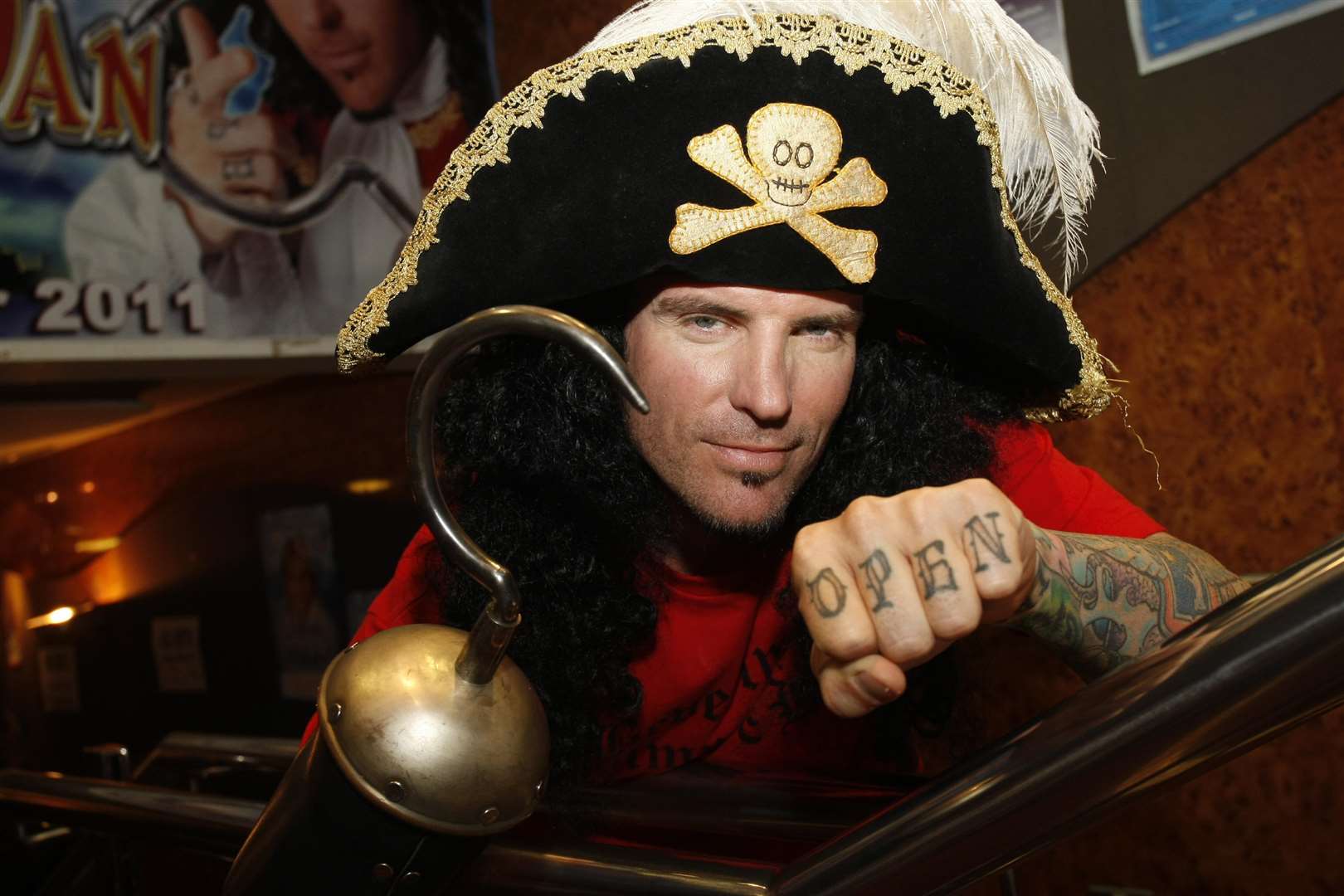 Vanilla Ice as Captain Hook during his spell in Chatham