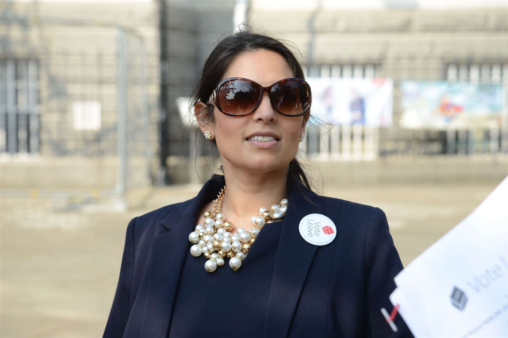 Priti Patel was also in Dover to talk about the port's Brexit preparations Picture: Gary Browne