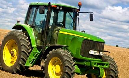 Stock image of a tractor