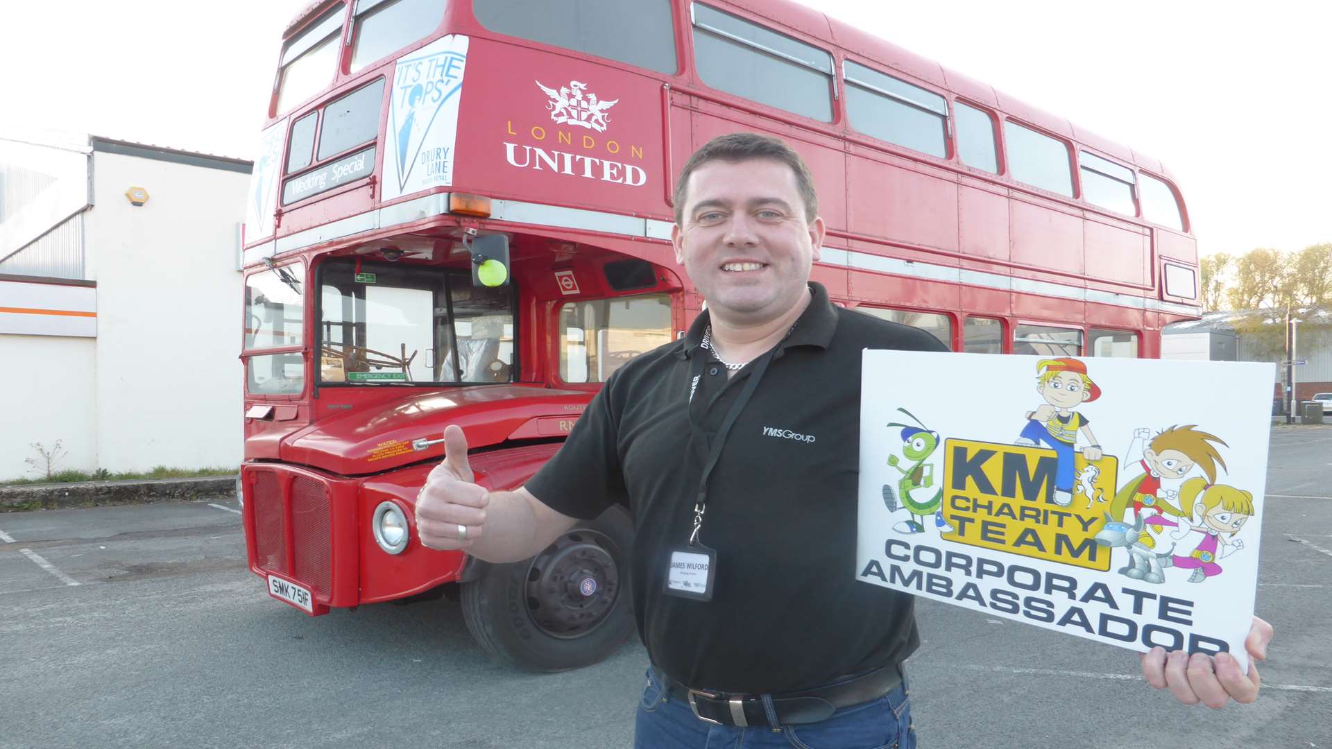 James Wilford of YMS Travel with Mabel the bus that will join Buster's Big Bash on May 16.