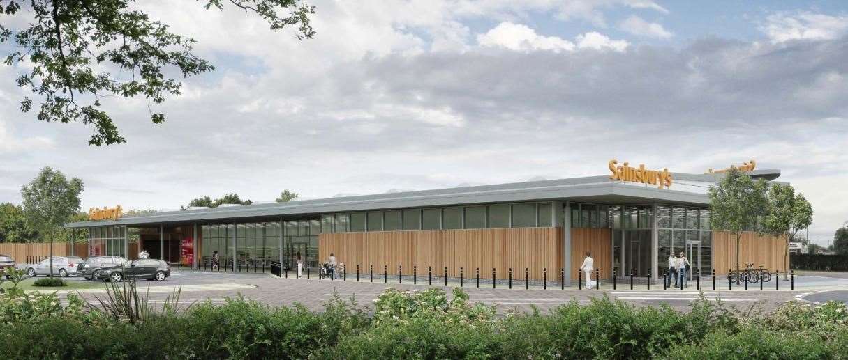 An artist's impression of what the new store in Staplehurst will look like