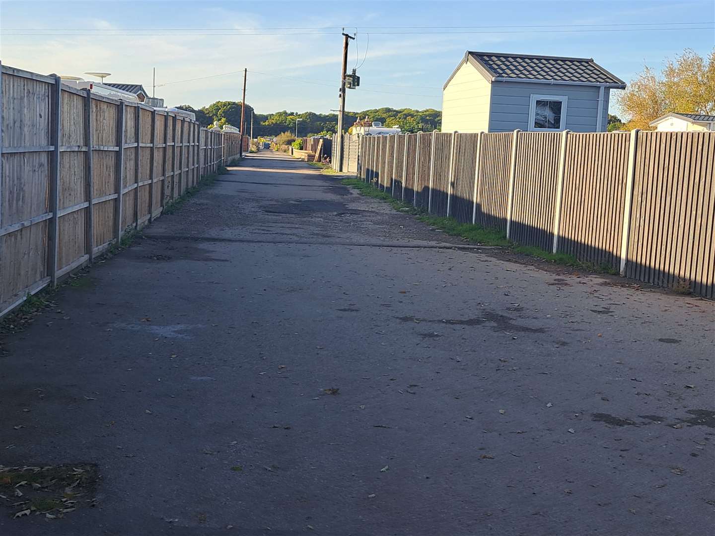The entrance to The Meadows gypsy traveller site in Lenham Road