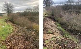 Southeastern services will be stopped after 9pm because of a landslip. Picture: Southeastern