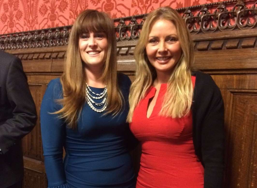 Carol Vorderman joined Kelly Tolhurst and other MPs to launch the All Party Parliamentary Group on general aviation