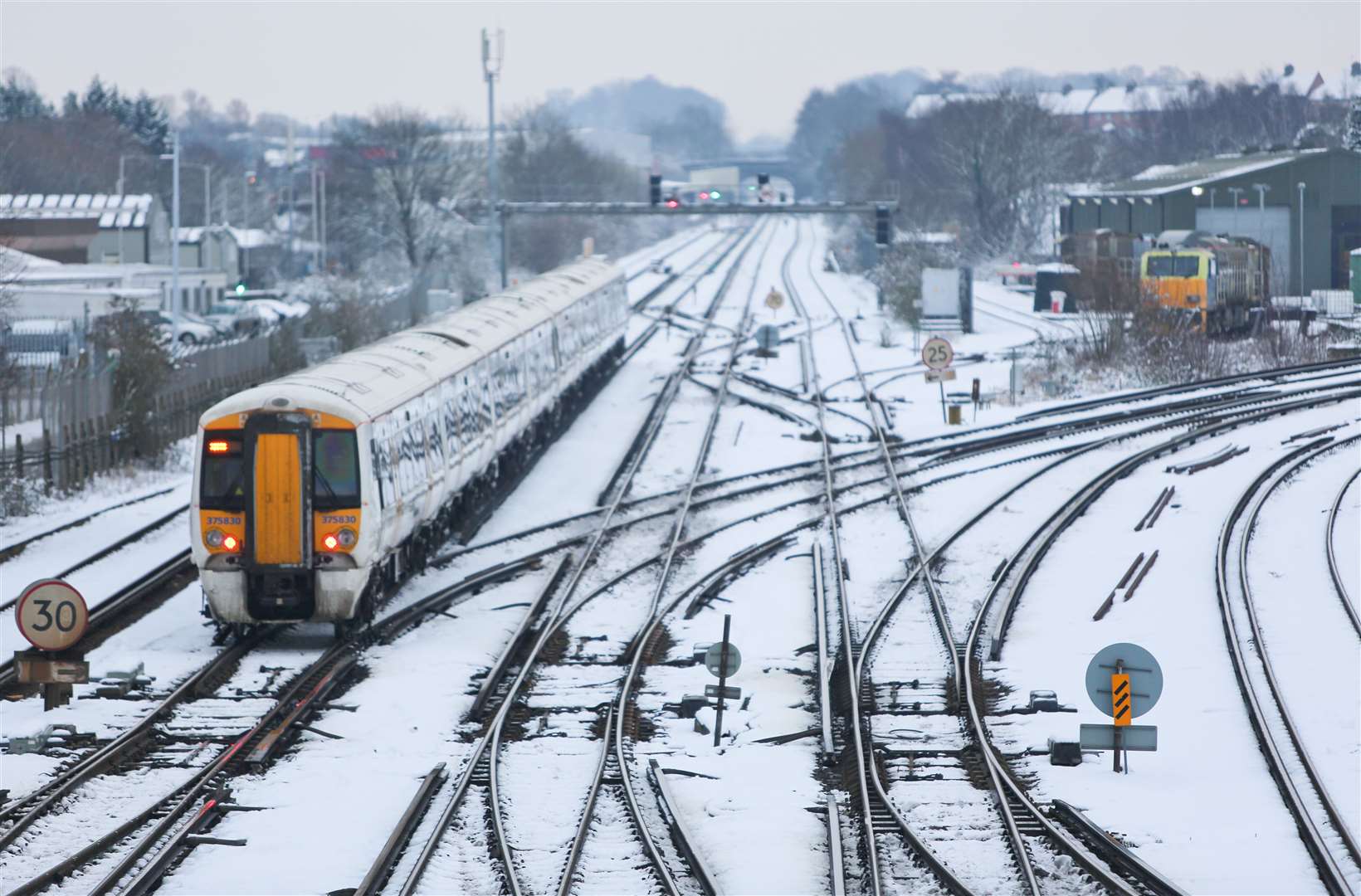 Many train services will be suspended during the cold snap. Picture: Matthew Walker