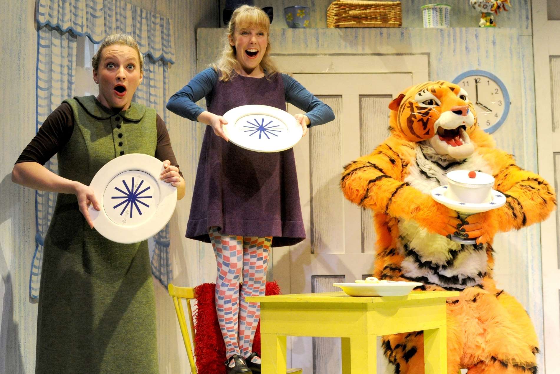 Sophie and her mum are shocked by the appetite of the Tiger Who Came To Tea