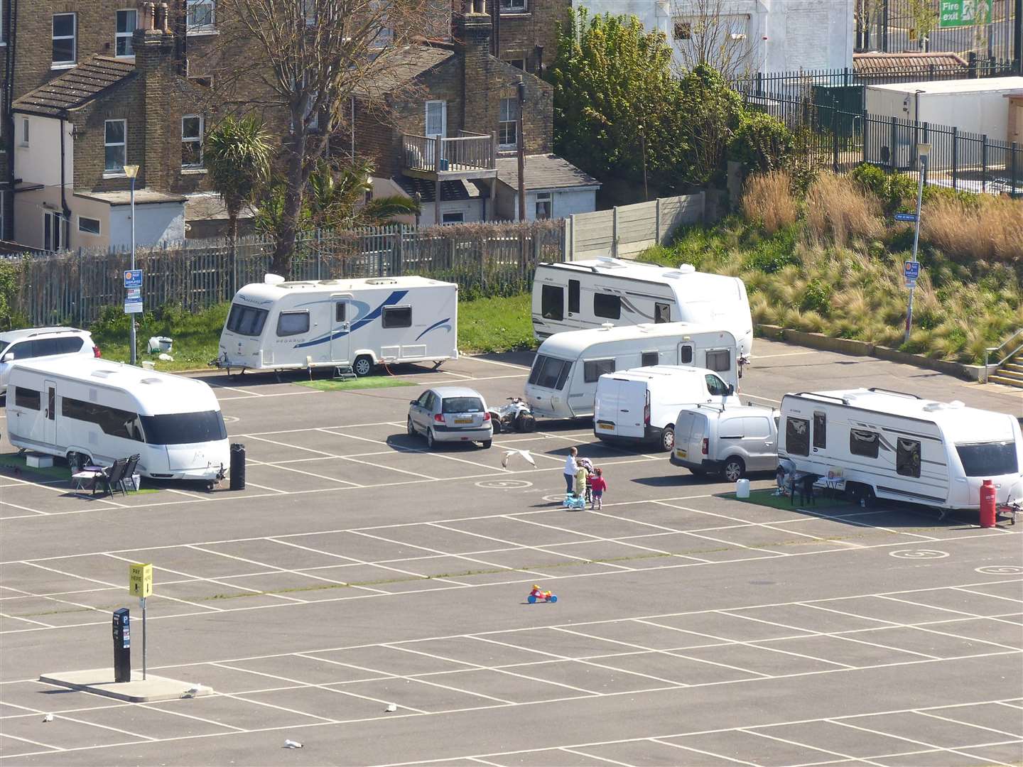 Travellers have been spotted in the Dreamland car park. Picture: John Moss