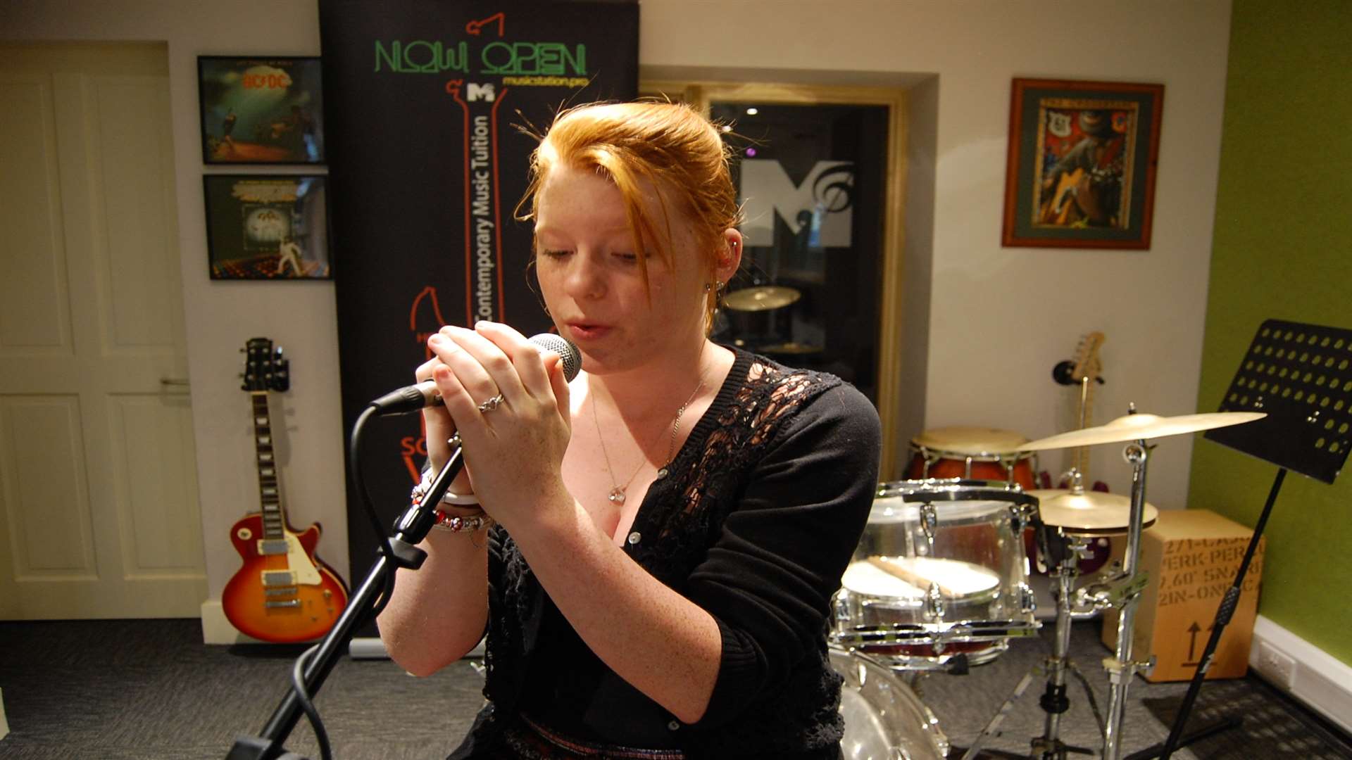 Staff at The Music Station in Tonbridge helped Elizabeth record her song