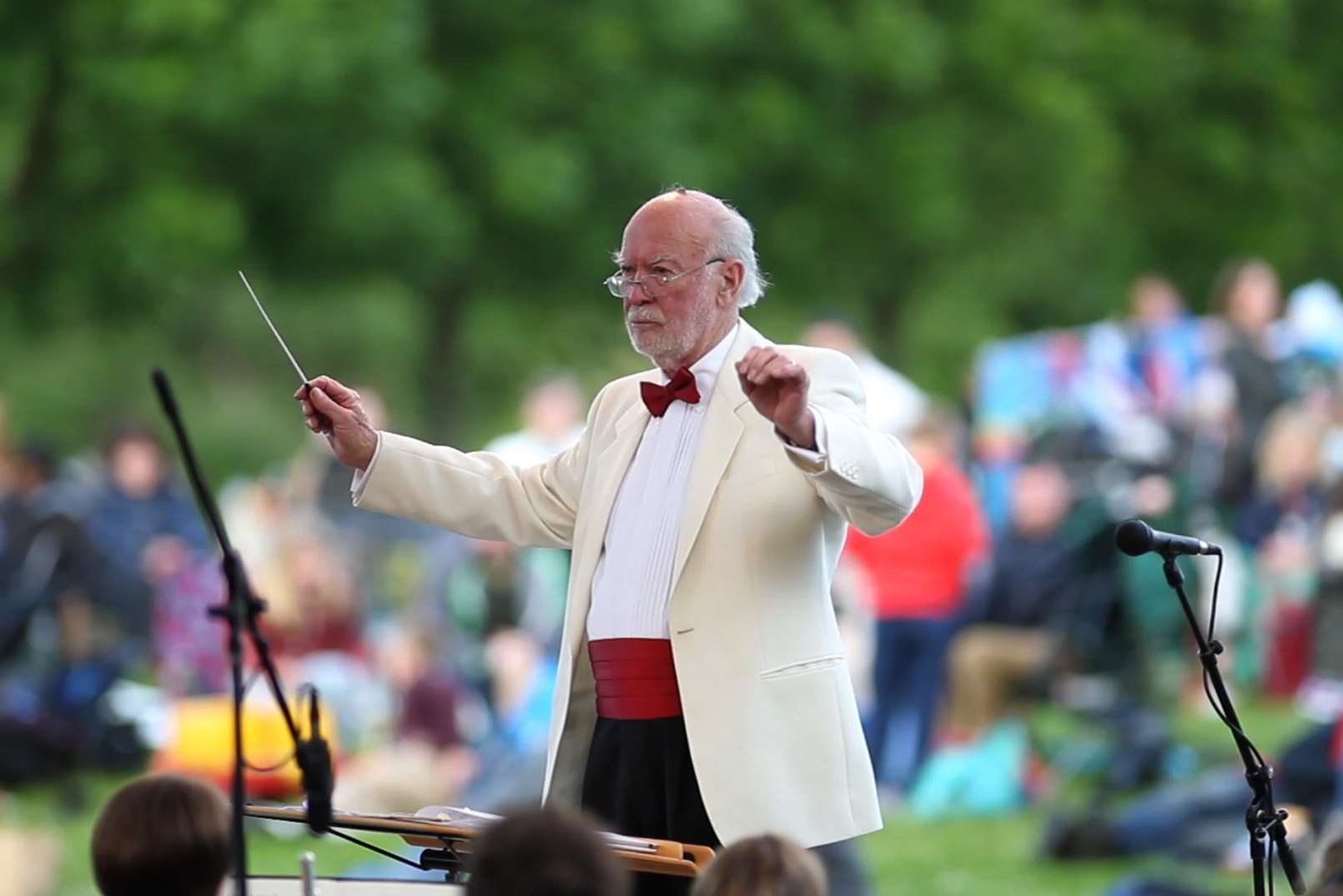 Jeffrey Vaughan Martin conducts at the Proms in the Park in Maidstone in 2015