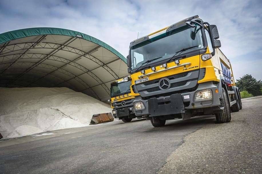 Gritters can scatter sand or grit on the roads to help stabilise roads