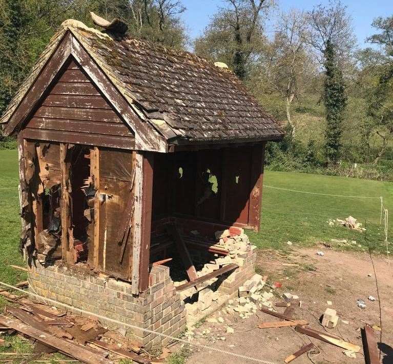 The hut was erected as a memorial to two members who passed away