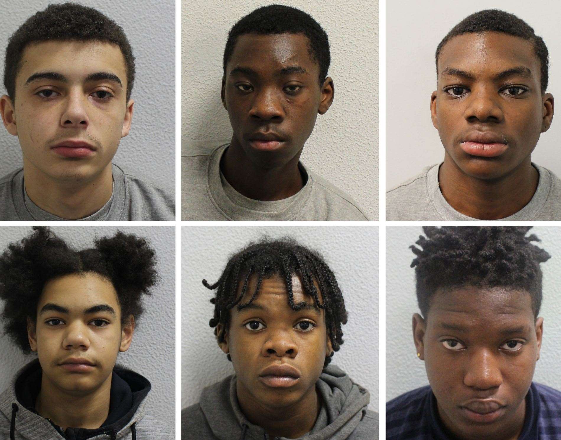 Top row, left to right: Jamie Marshall, Divon Henry-Campbell and Jason SmithBottom row, left to right: Ryan Brown, Nyron John Baptise, and Sorraviho Smith. Picture: Met Police