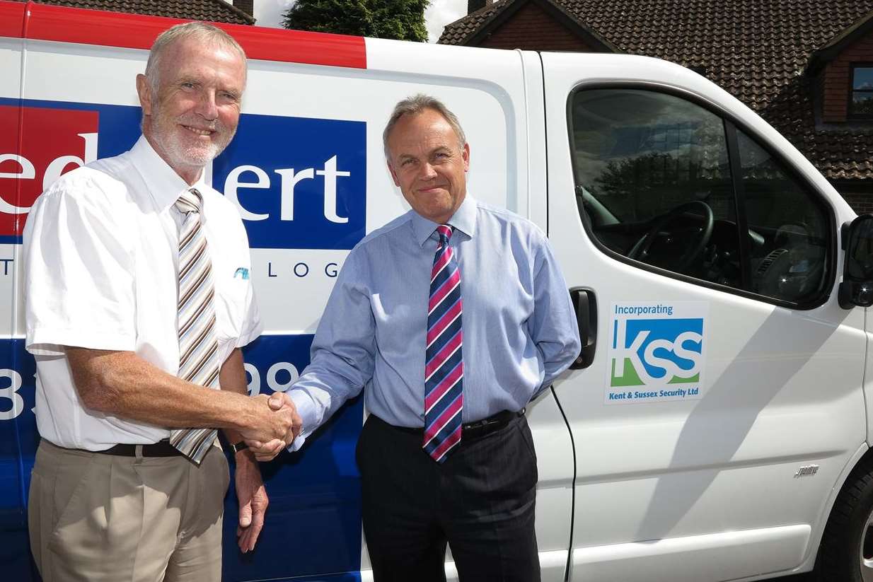 Red Alert managing director Clive Gawler, right, and KSS director Geoff Hilton