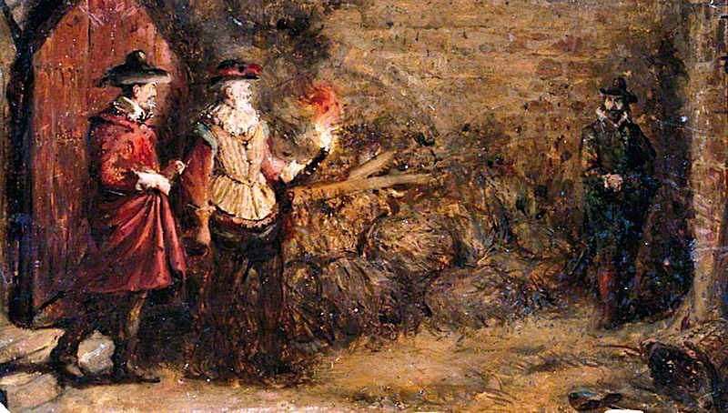 A painting of Guy Fawkes by Charles Gogin