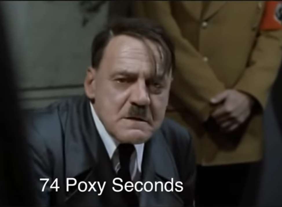 Adolf Hitler berates the town's gyratory works. Picture: YouTube