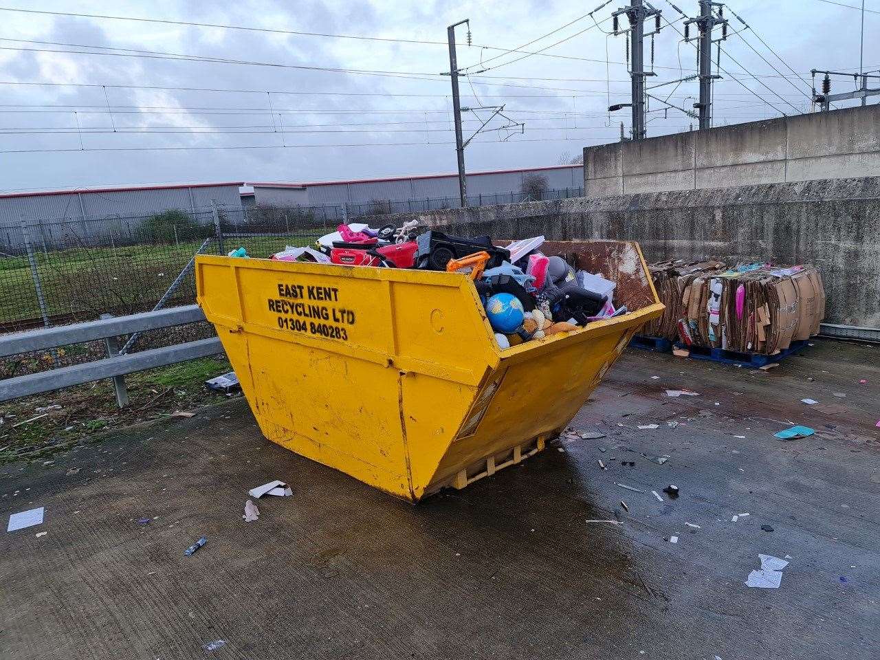 A full-time dumpster diver from East Malling claims he makes thousands of pounds hauling retail outlets bins. Picture: SWNS