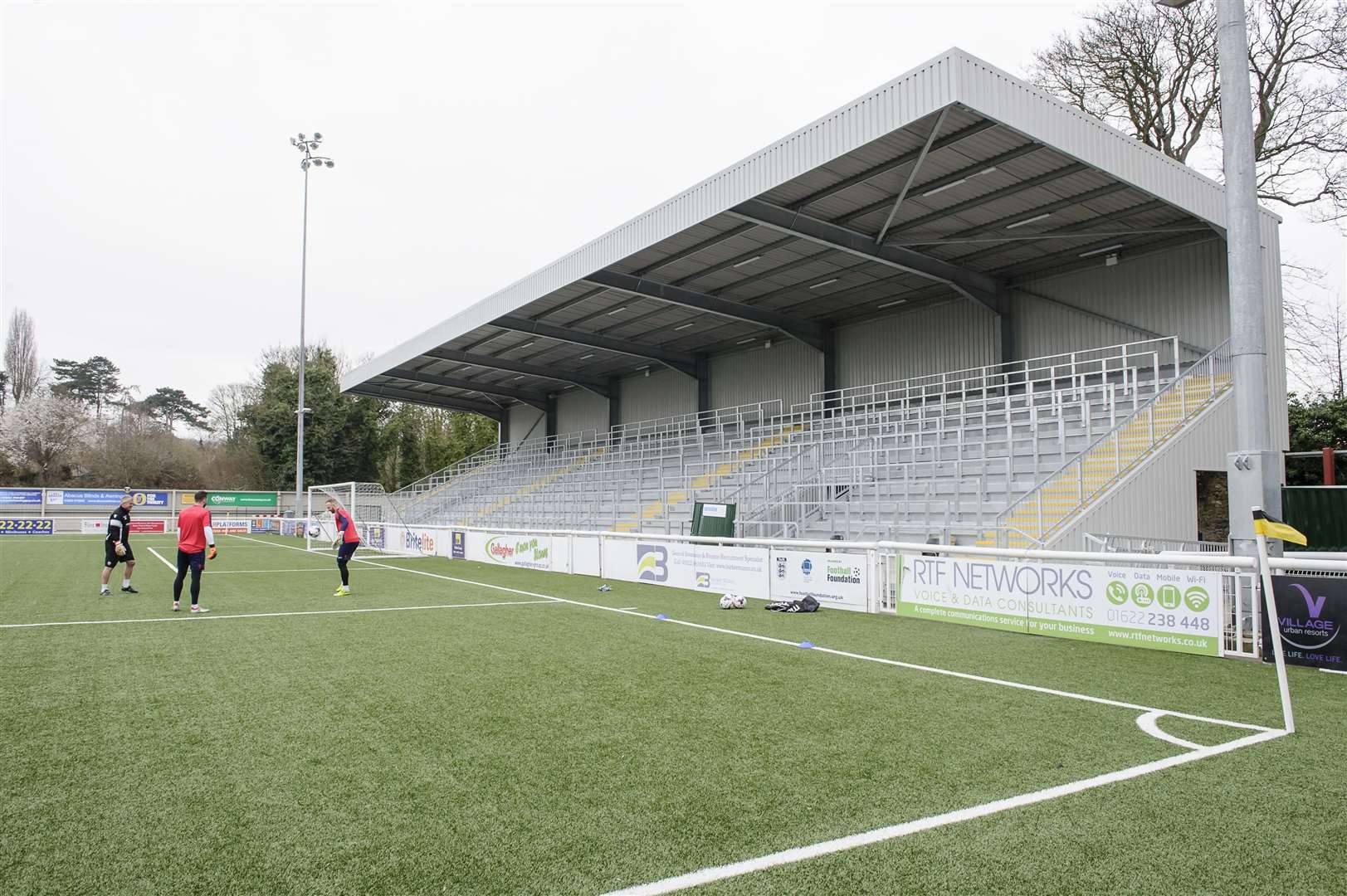 The Genco Stand opened in March 2017, built at a cost of £750,000, and providing terracing for almost 1,800 fans Picture: Andy Payton