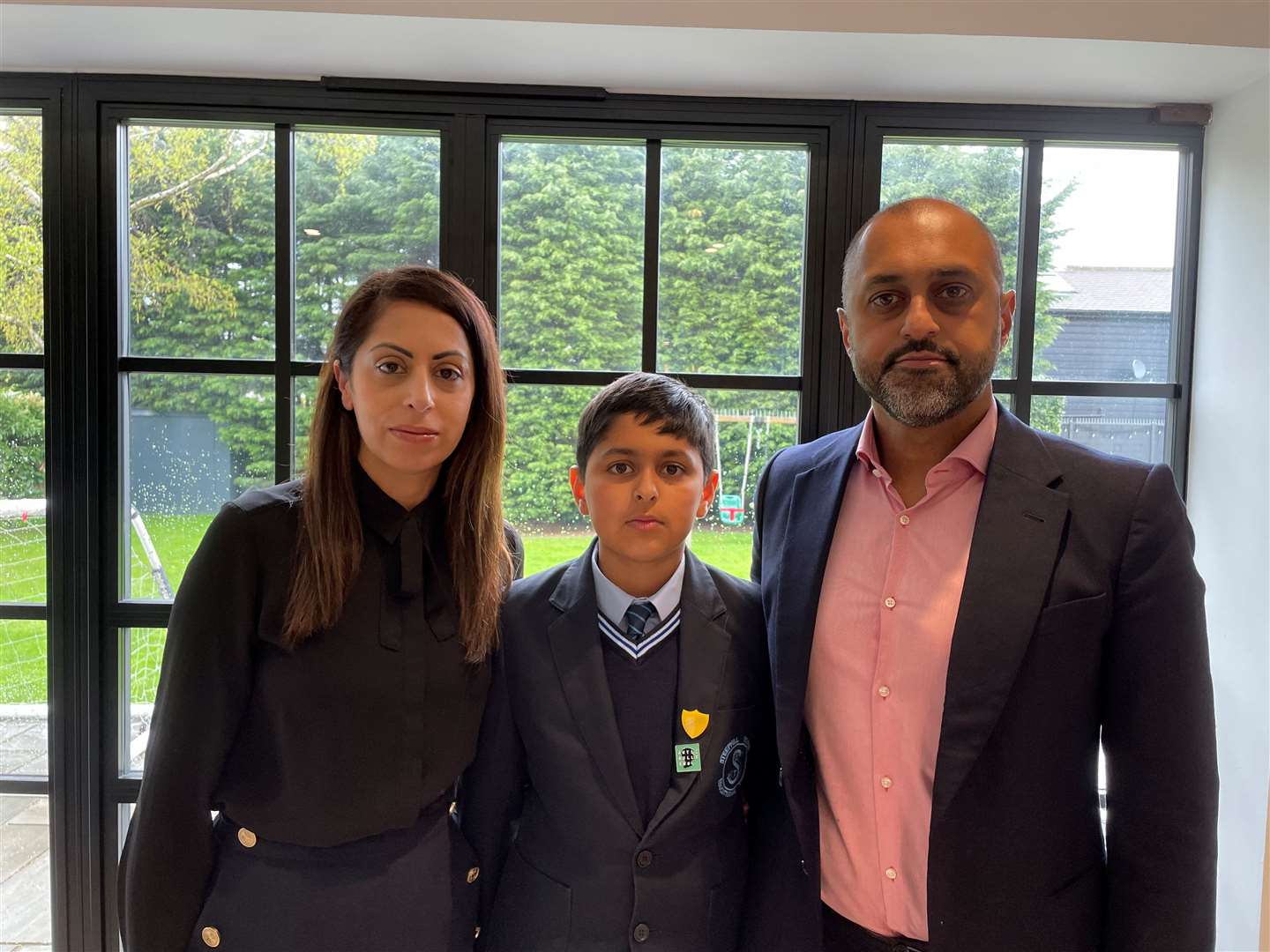 Joshua Shergill (middle) missed out on a grammar school place