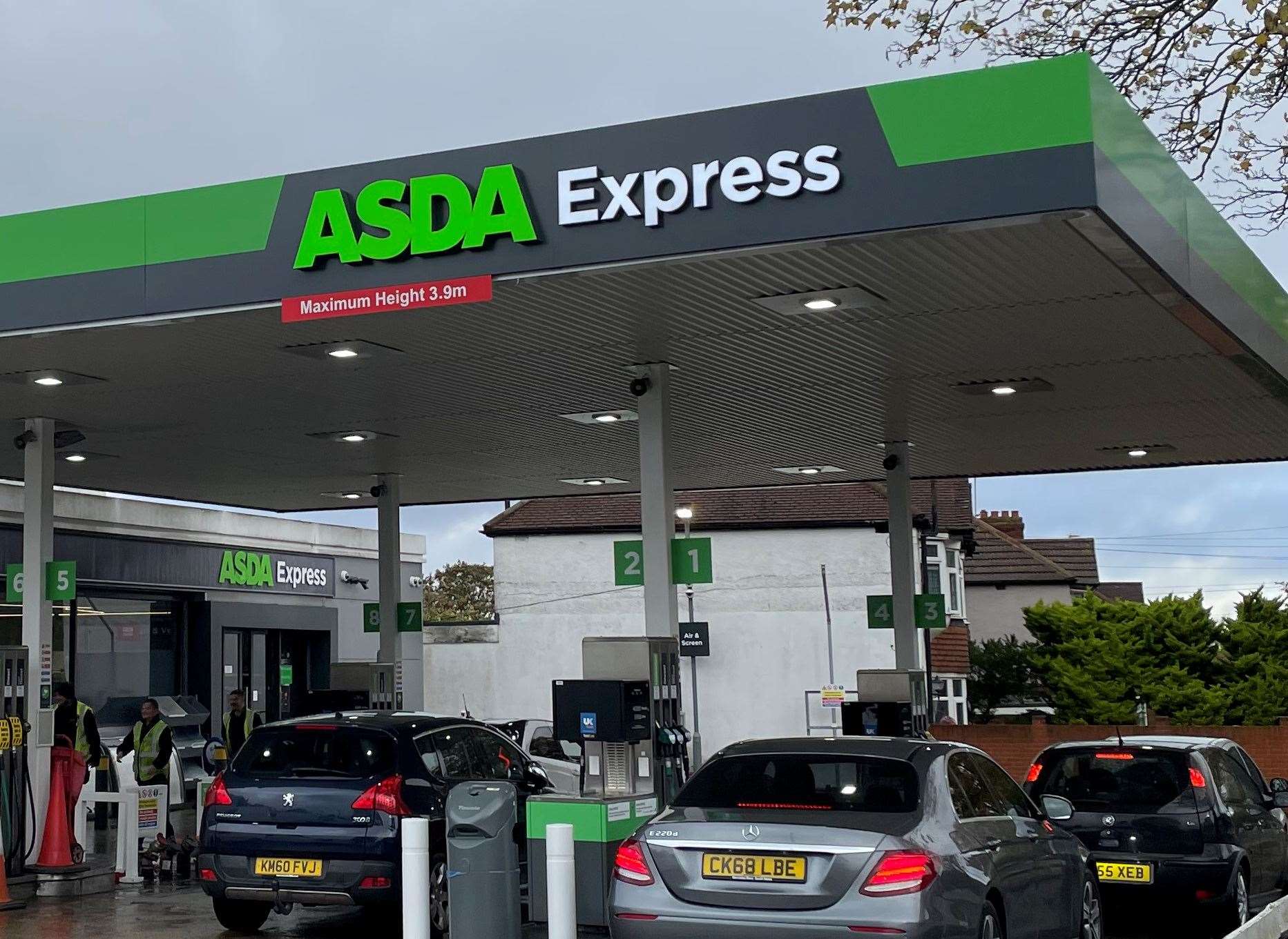 The forecourt of Asda Express in Swanley has had to shut due to the wind. Stock photo