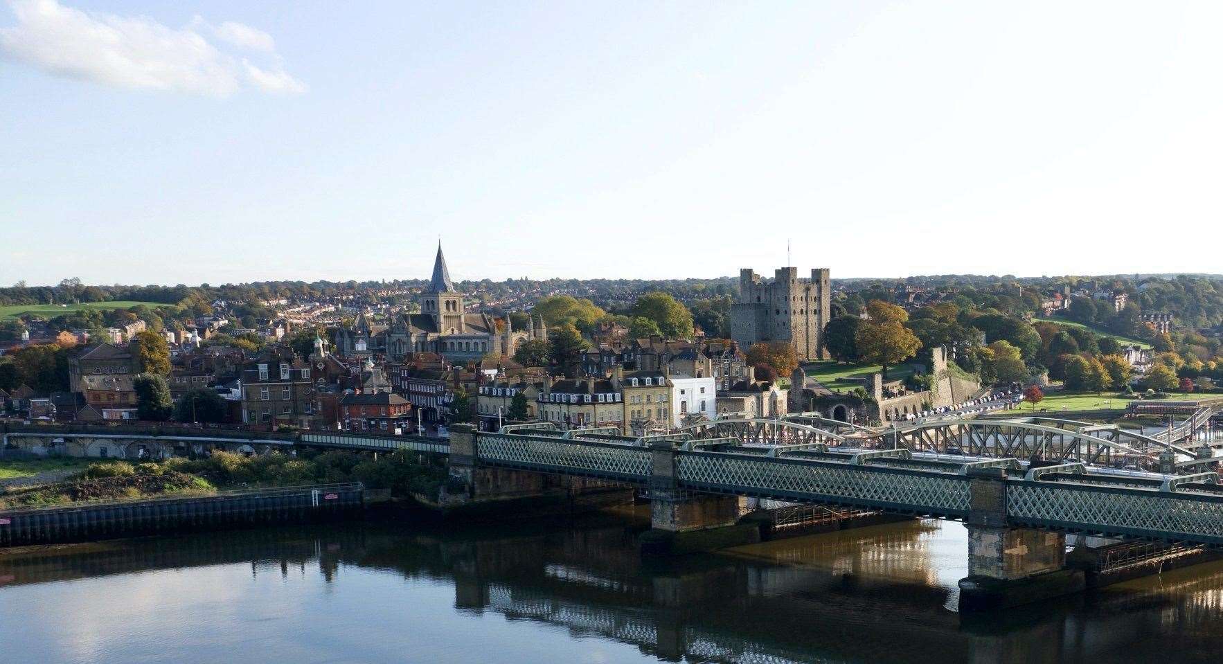 Rochester Castle and Cathedral. Picture: Geoff Watkins/Aerial Imaging South East