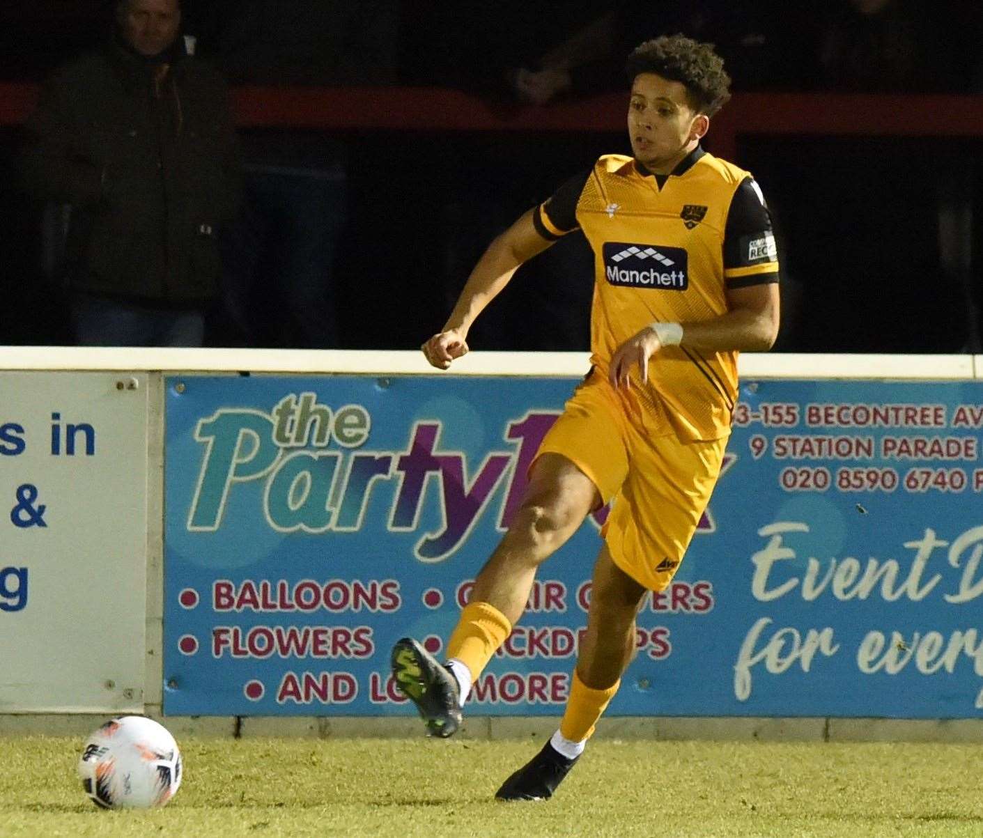 Sol Wanjau-Smith looks to make an impression on his Maidstone debut. Picture: Steve Terrell