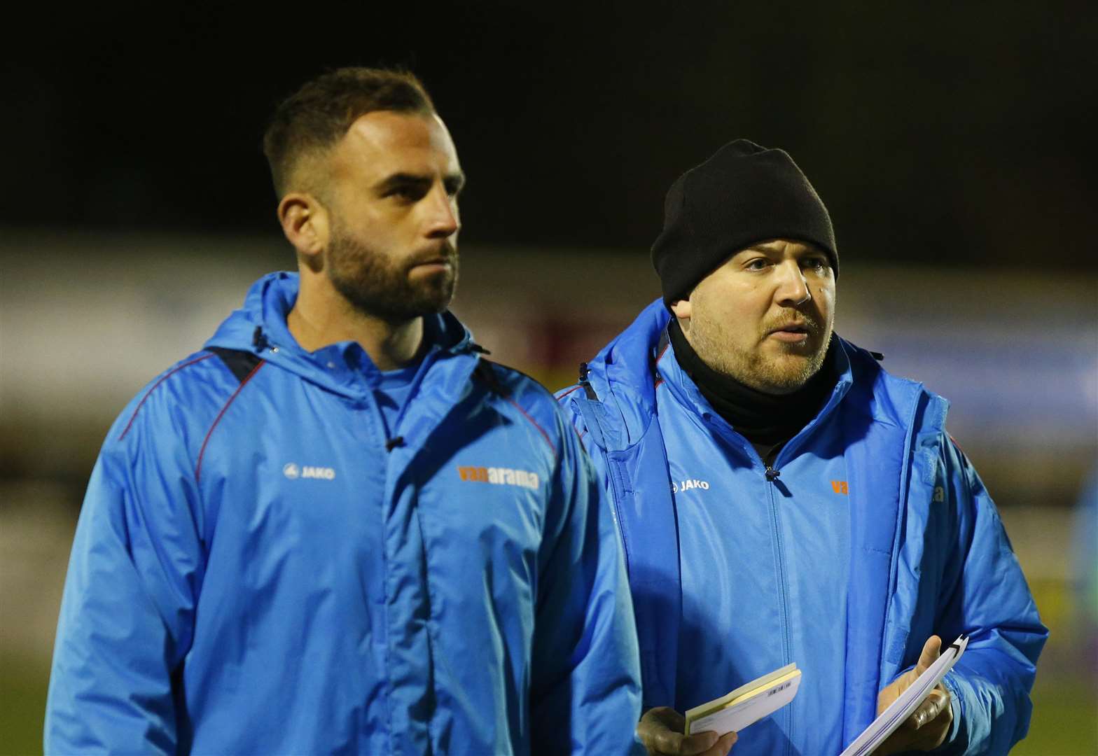 Maidstone caretaker managers Simon Walton and Tristan Lewis Picture: Andy Jones