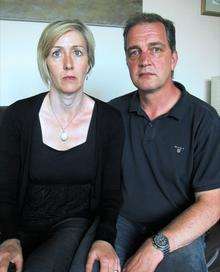 Andy and Rachel Day whose son Simon died from drug abuse