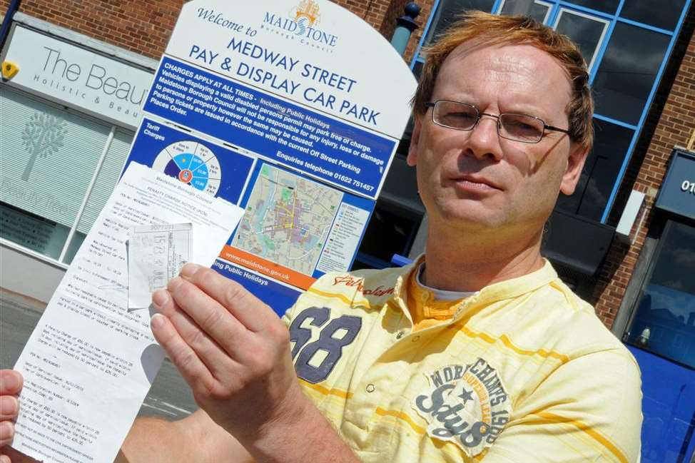 Robert Payne was given a ticket less than a minute after he paid and was walking to his car