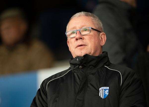 Gillingham chairman Paul Scally at Peterborough on Saturday Picture: Ady Kerry (8318153)