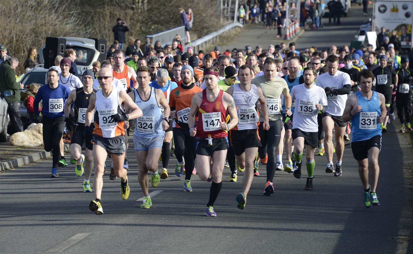 The popular half marathon race returns to Deal this February. Picture: Paul Amos