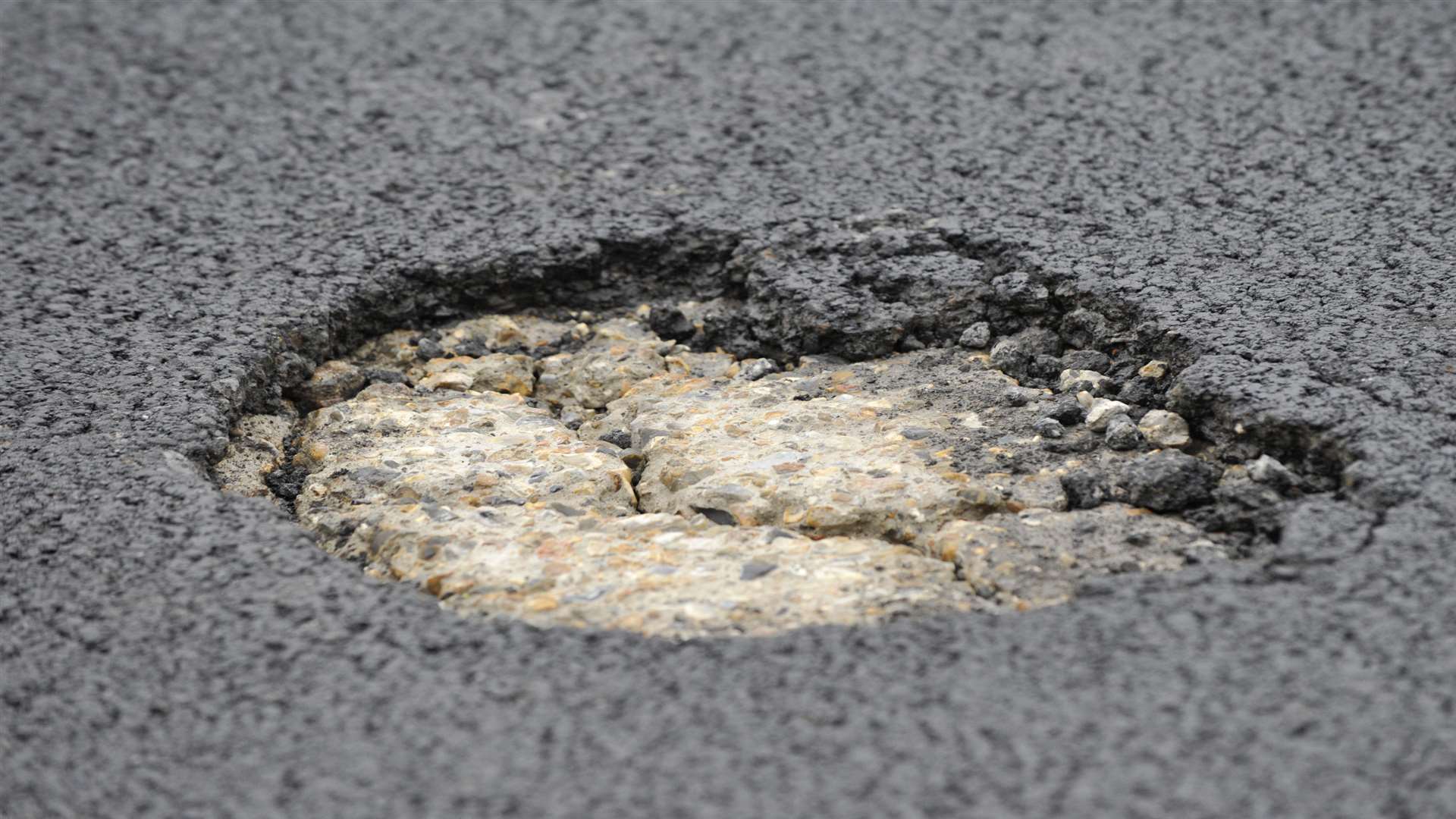 A pothole in the A2