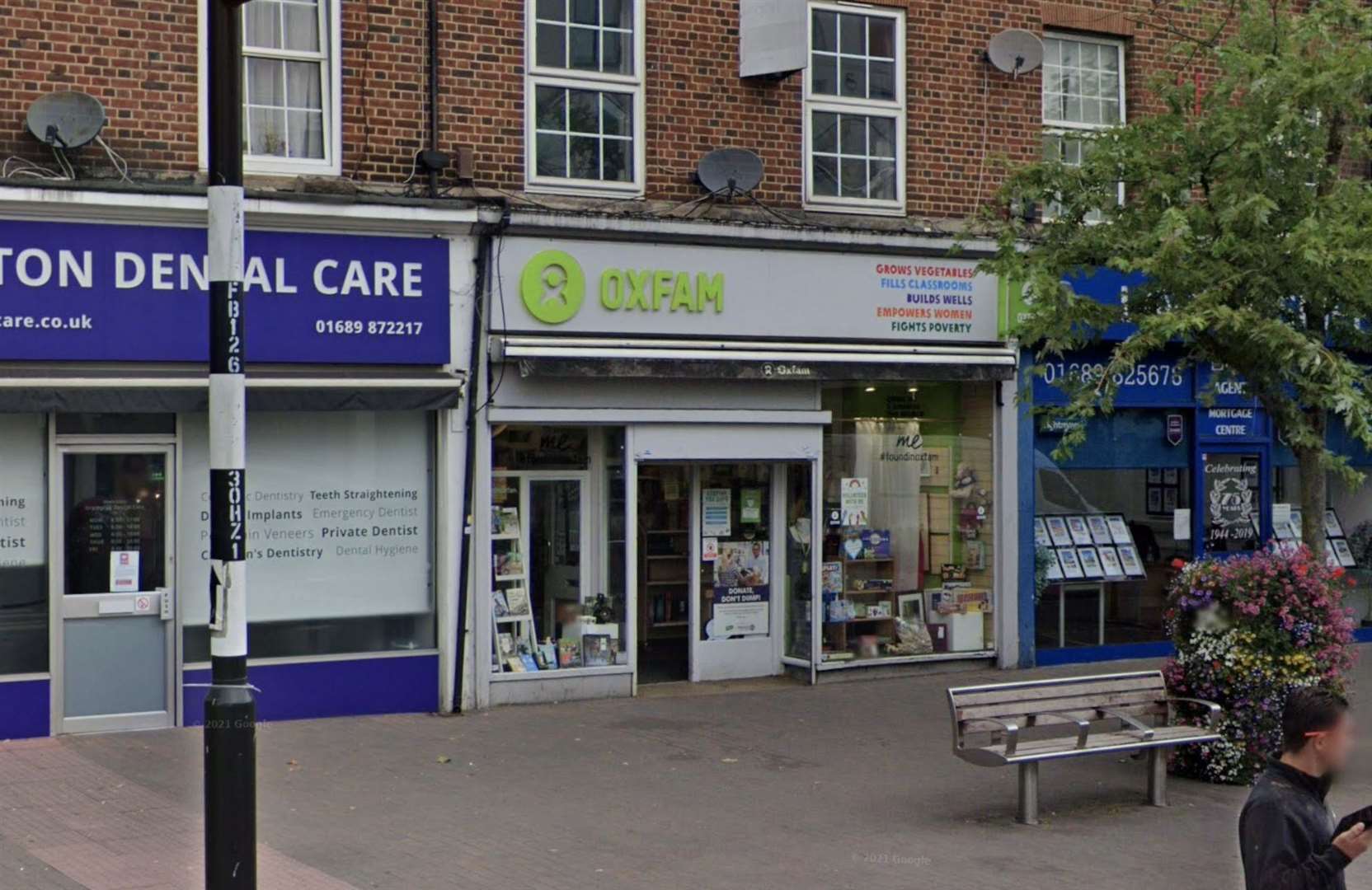 The early 19th century 15 pence piece was donated to Oxfam in Orpington. Picture: Google Maps