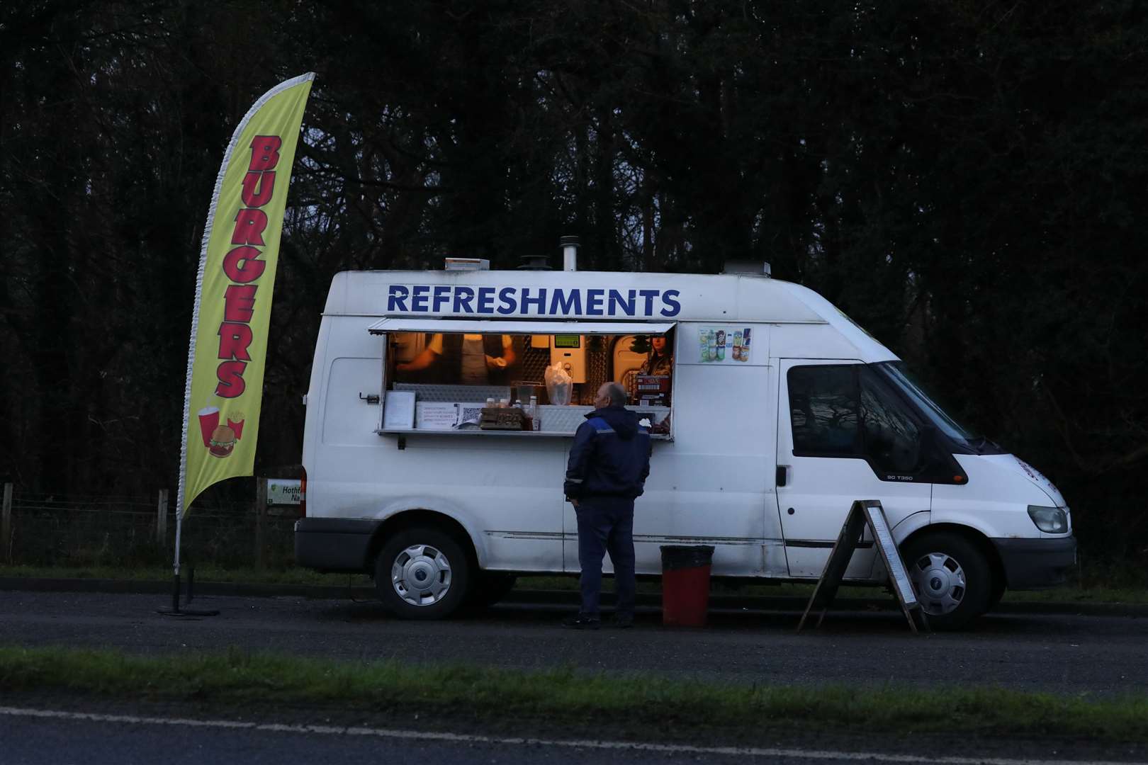 Refreshments for driver at Manston Picture: UKNIP