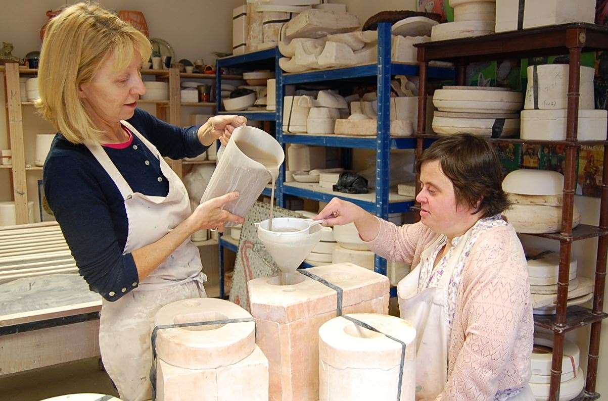 Founder and director of Hadlow Pottery, Maggie Blanche