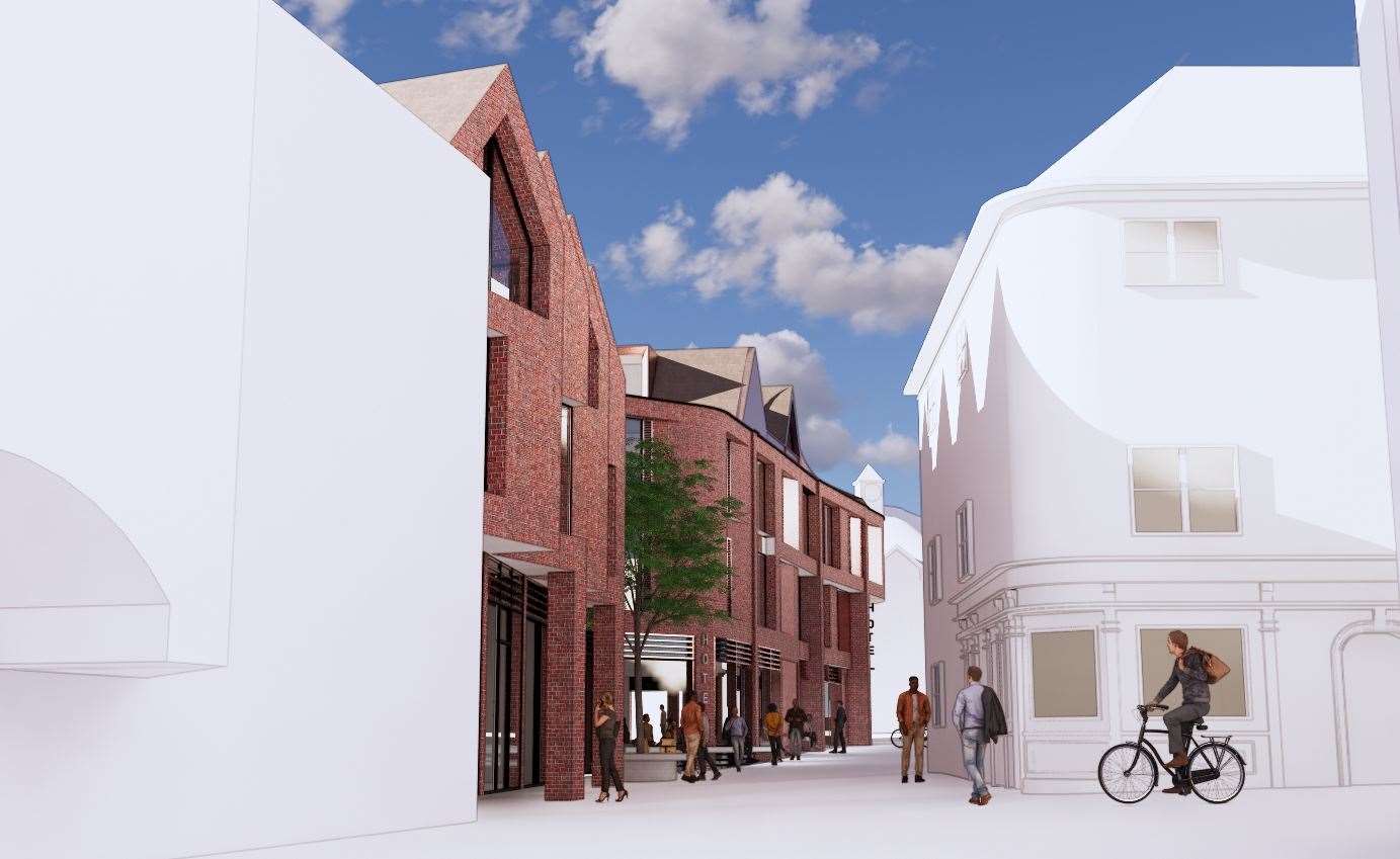 How New Rents could look if the hotel is built. Picture: Hollaway