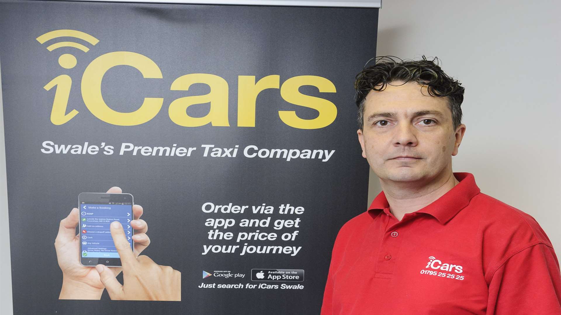 Tony Stevens, of taxi business iCars, Argent Road, Rushenden