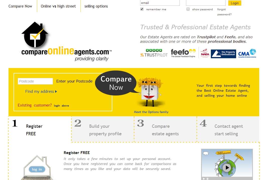 The Compare Online Agents website
