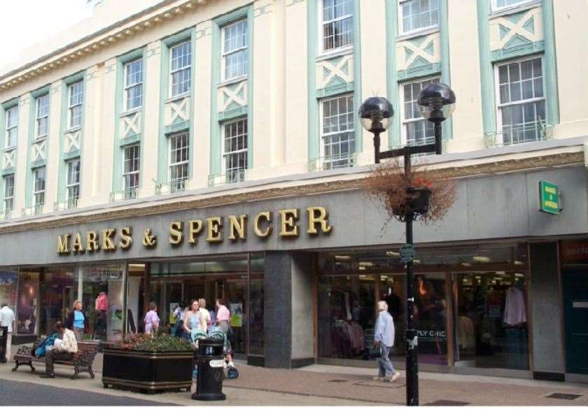 Marks and Spencer in Biggin Street, Dover, 2003. It closed in May 2018