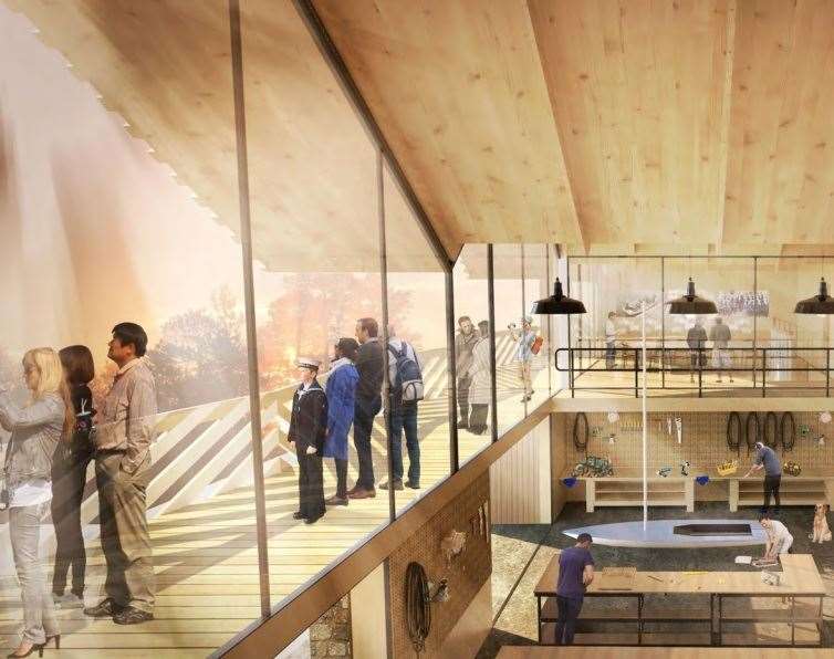 How the inside of the new Sheppey Sea Cadets' headquarters could look at Barton's Point Coastal park, Sheerness