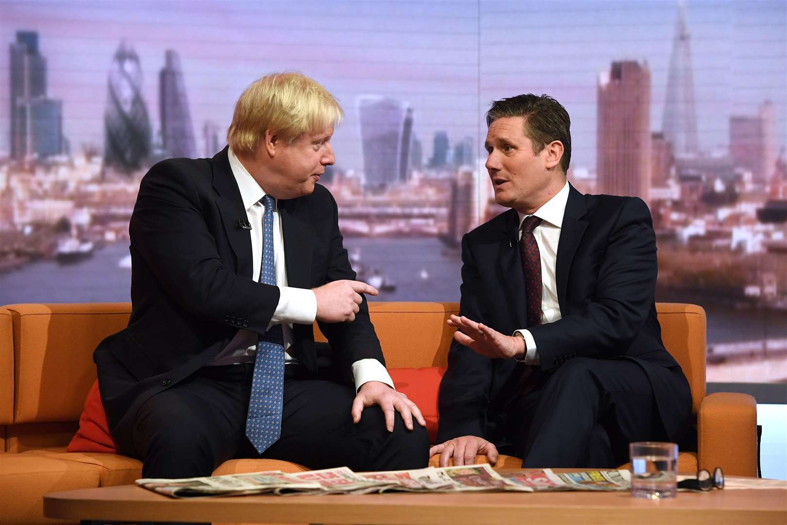 Boris Johnson’s Conservatives have lost ground to Sir Keir Starmer’s Labour, according to a new survey (Victoria Jones/PA)