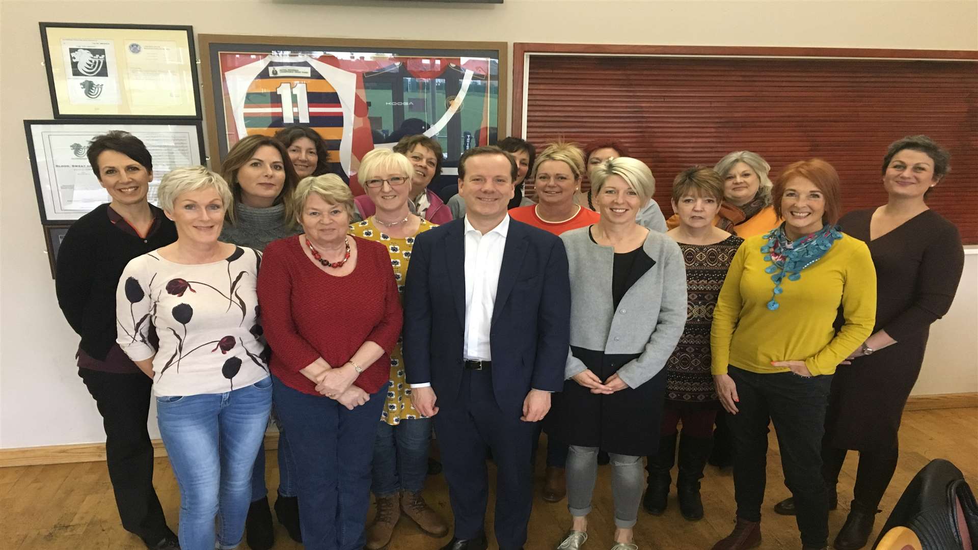 MP Charlie Elphicke meets Breast Cancer Girls of Deal