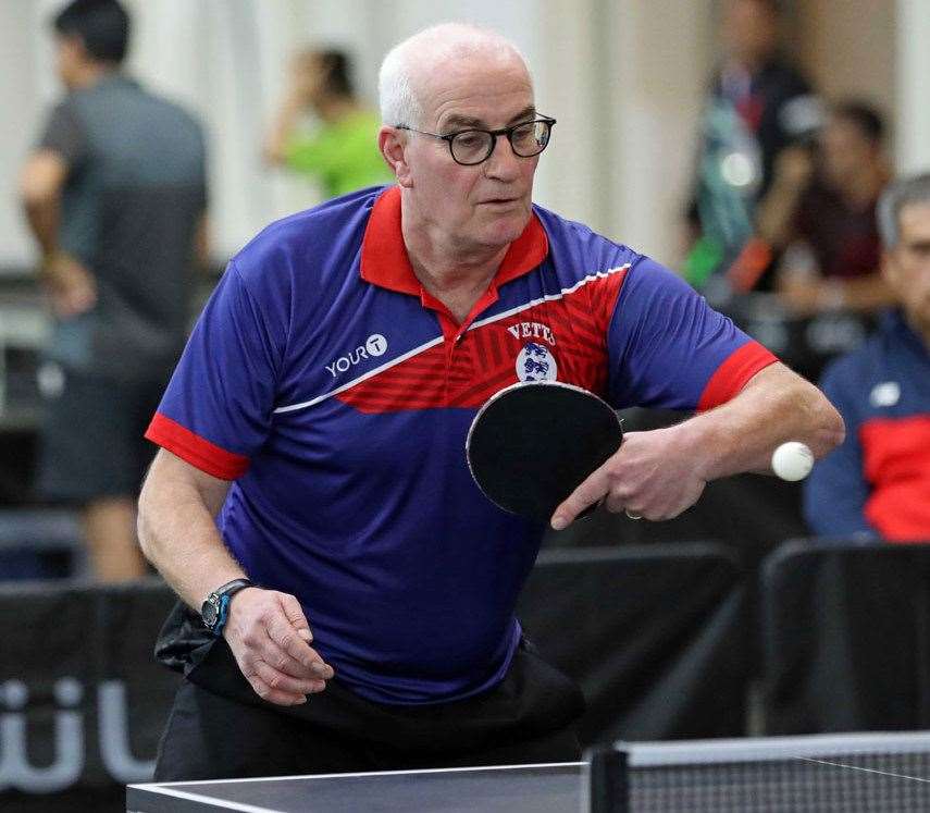 Weald Table Tennis Club's Diccon Gray reached the Quarter-Finals at the World Veteran Championships in Oman. Picture: Mike Rhodes