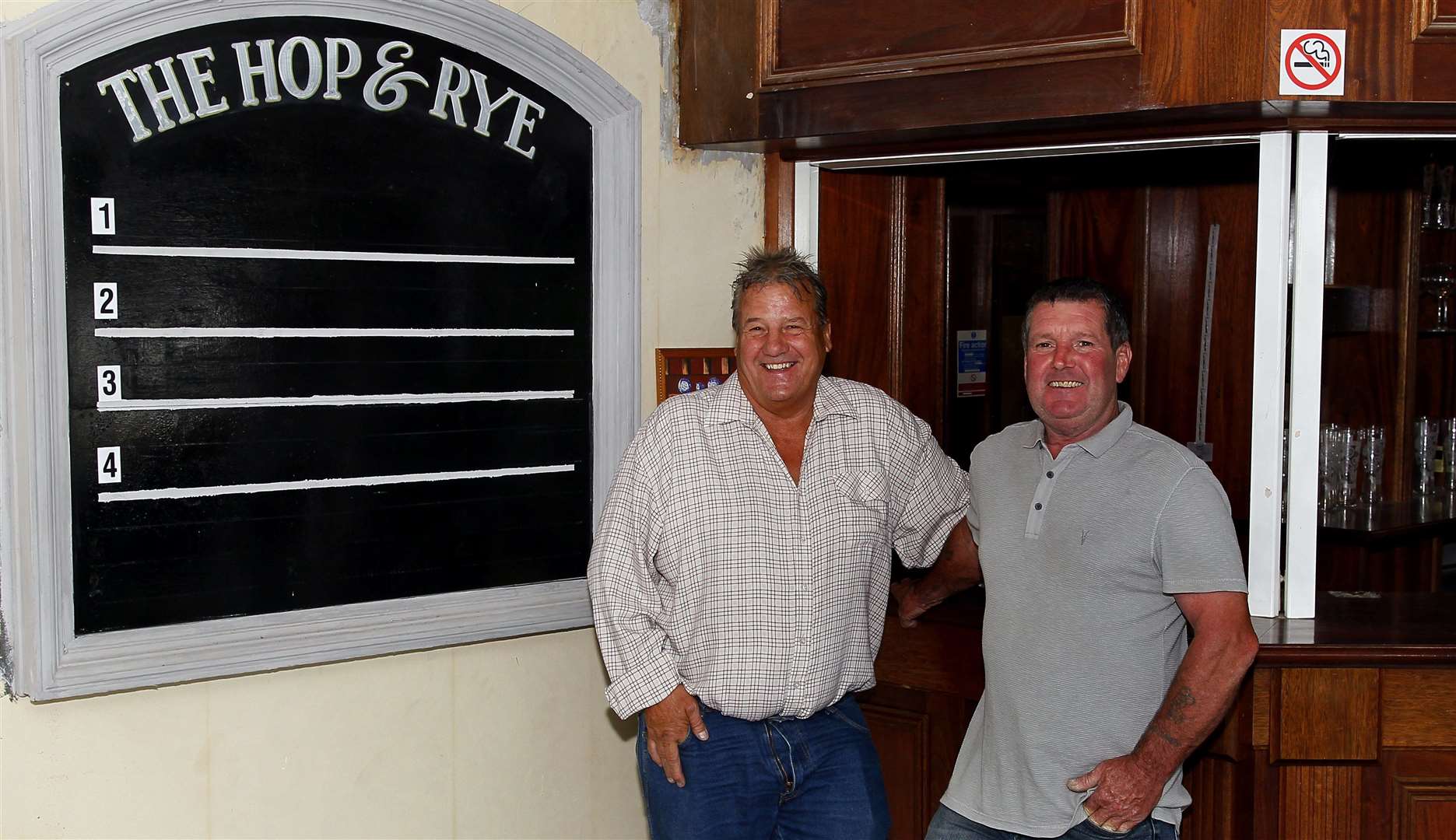 Owners Ian Wilson and Mark Greenfield, pictured before the pub opened in 2019. Picture: Sean Aidan