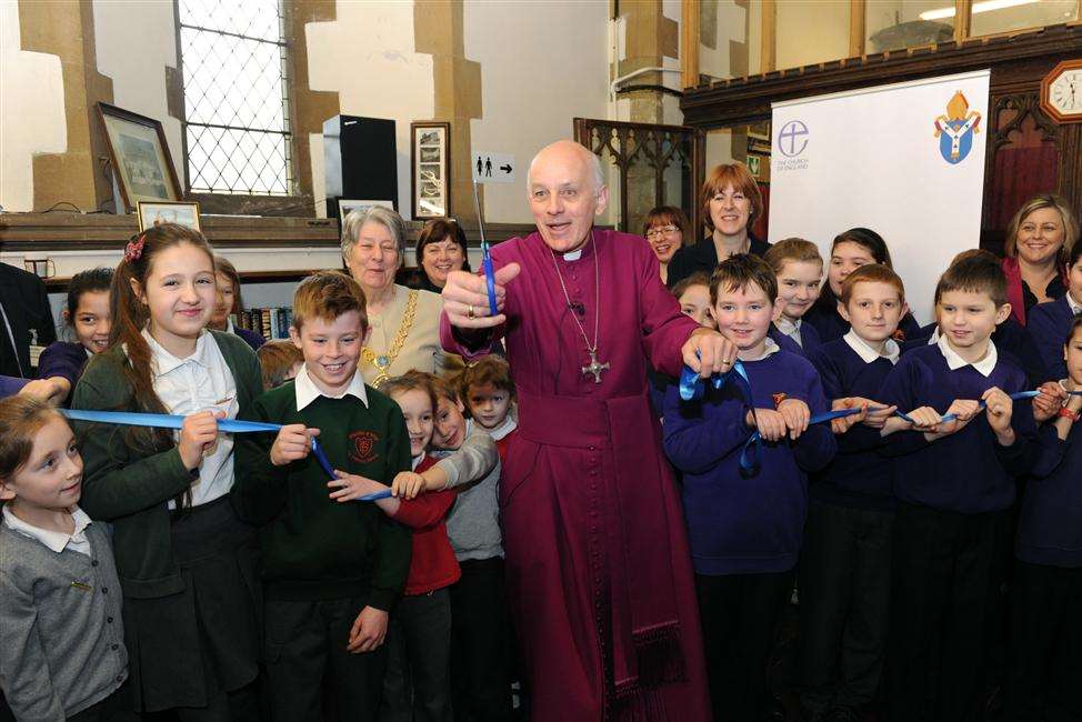 The Bishop of Dover, the Rt Rev Trevor Willmott, was the first to open an account at Kent's first church-based community bank