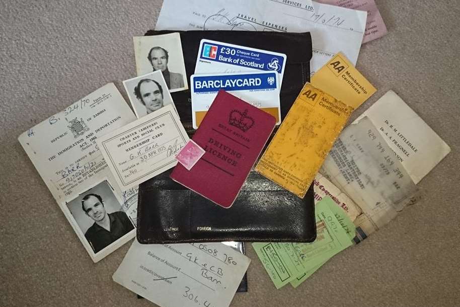 This wallet and its contents were missing for 40 years