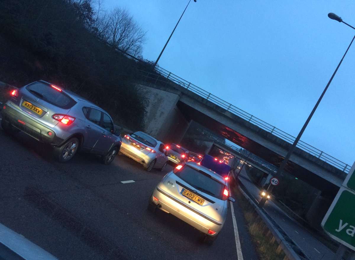 The delays at Blue Bell Hill. Picture: @thegoodwillout