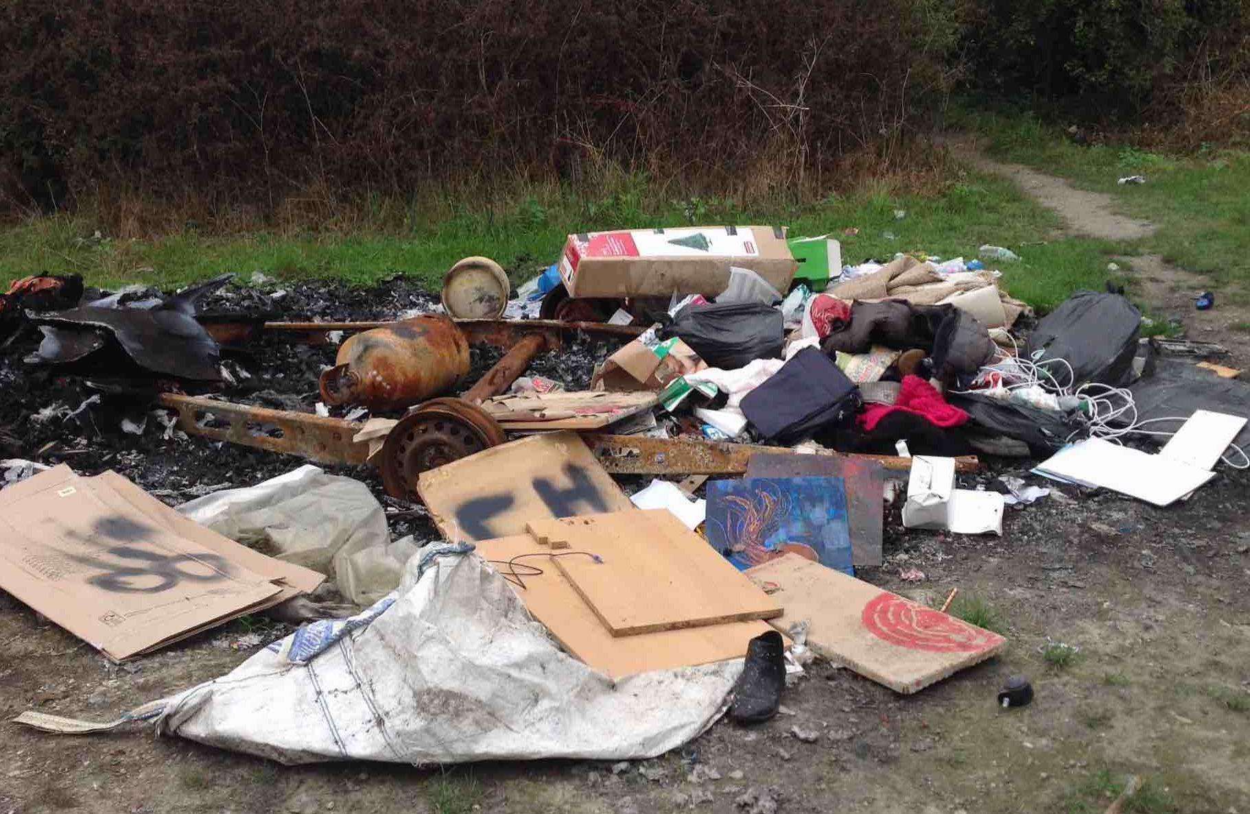 Flytipping in Pickle's Way, Cliffe (4932894)