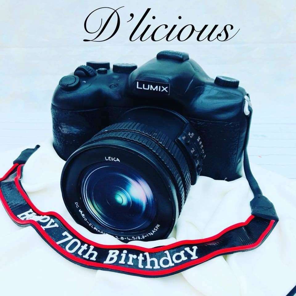 Kelly Jones, owner of D'licious cakes in Aylesford, an illusion cake of a camera (55294483)