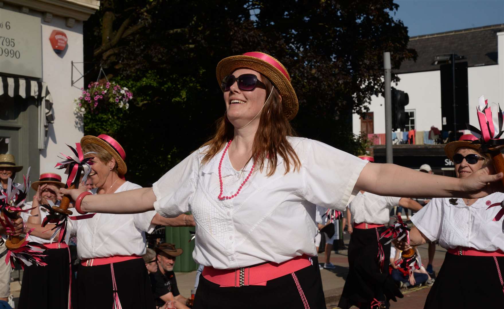 Georgina Boxshall dancing with Bows and Bells at last year's festival Picture: Chris Davey