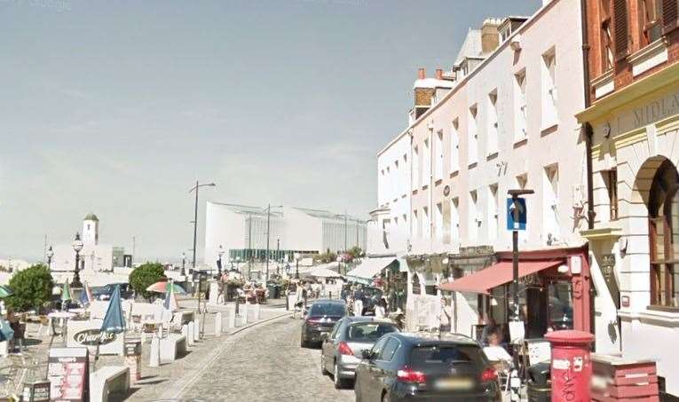 The Parade in Margate will be closed to allow for social distancing. Picture: Google
